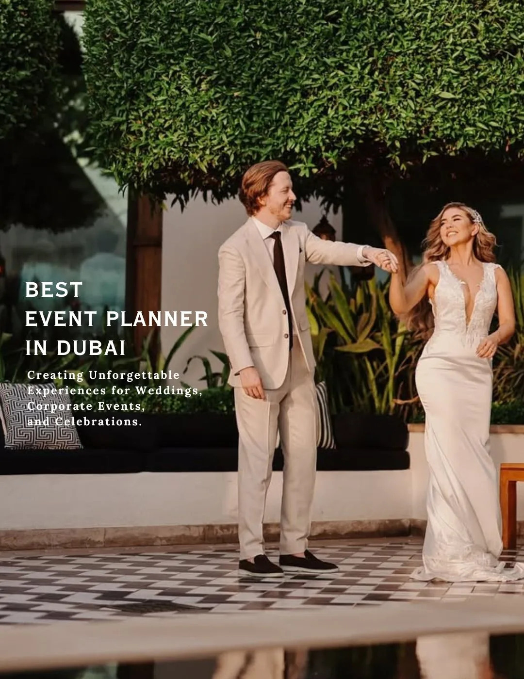 Home 2 Best event planner in Dubai – Eventualle wedding couple celebrating (mobile banner)